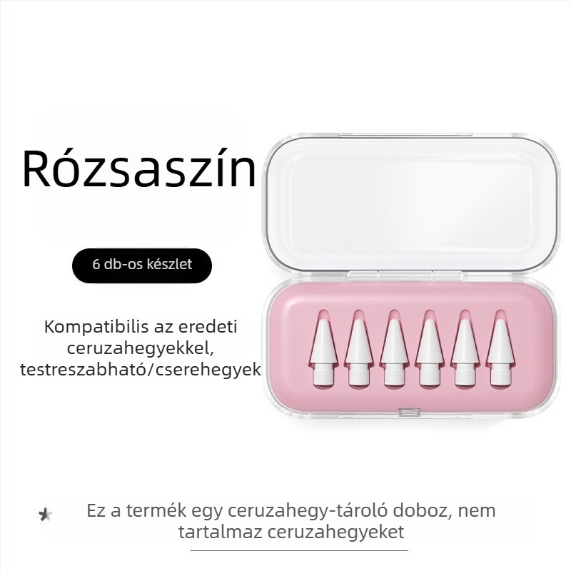 Átlátszó hegytároló doboz Apple Pencilhez, iPad stylus módosításához és cseréjéhez, univerzális