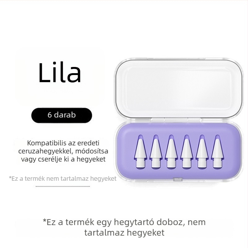 Átlátszó hegytároló doboz Apple Pencilhez, iPad stylus módosításához és cseréjéhez, univerzális