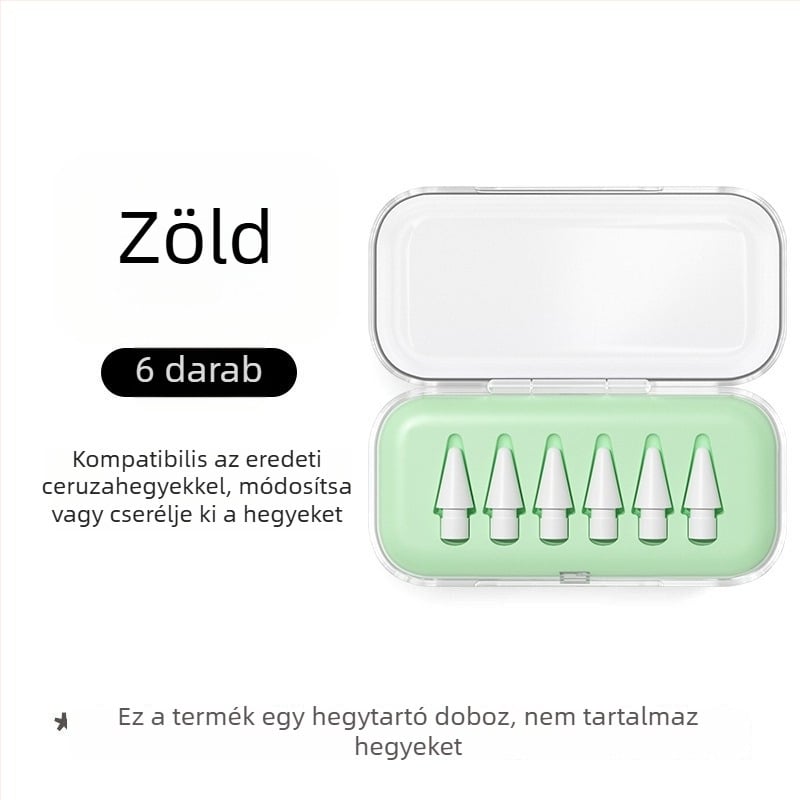 Átlátszó hegytároló doboz Apple Pencilhez, iPad stylus módosításához és cseréjéhez, univerzális