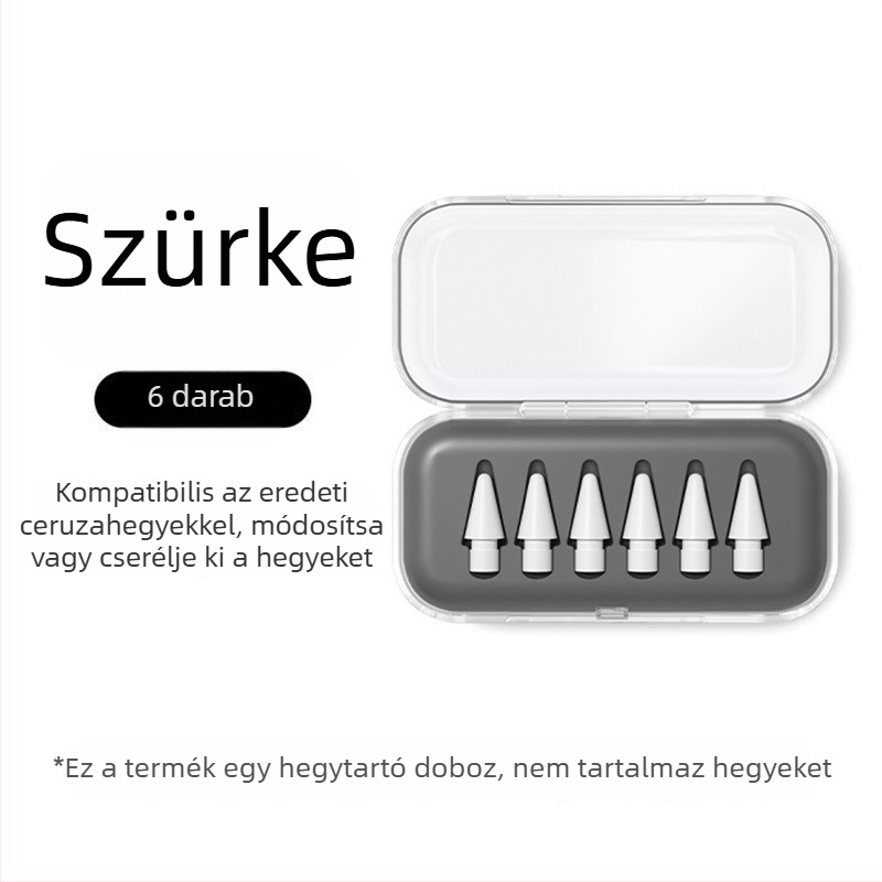 Átlátszó hegytároló doboz Apple Pencilhez, iPad stylus módosításához és cseréjéhez, univerzális