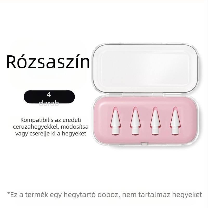 Átlátszó hegytároló doboz Apple Pencilhez, iPad stylus módosításához és cseréjéhez, univerzális