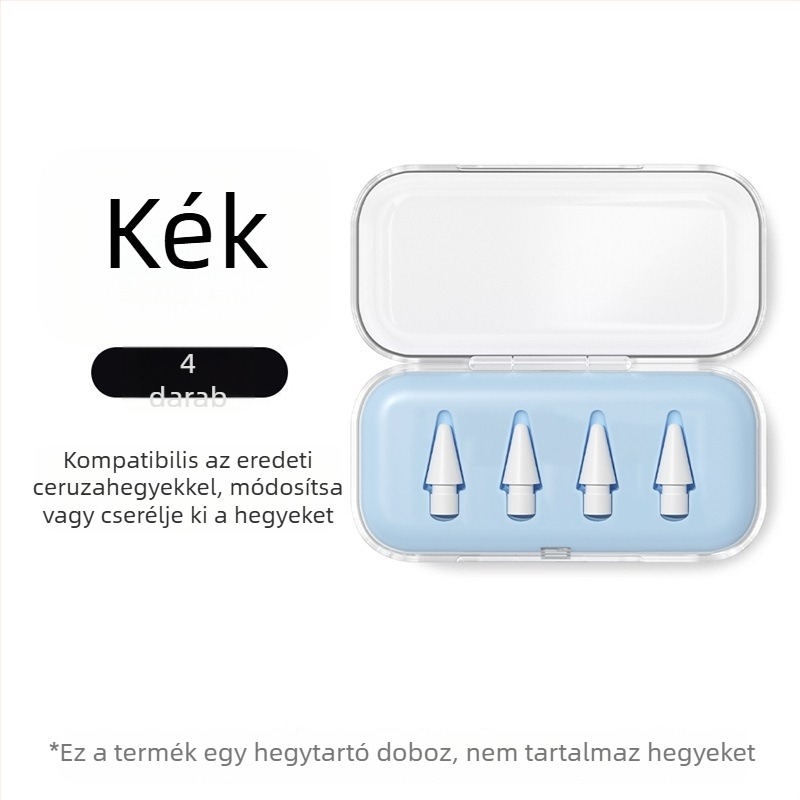 Átlátszó hegytároló doboz Apple Pencilhez, iPad stylus módosításához és cseréjéhez, univerzális