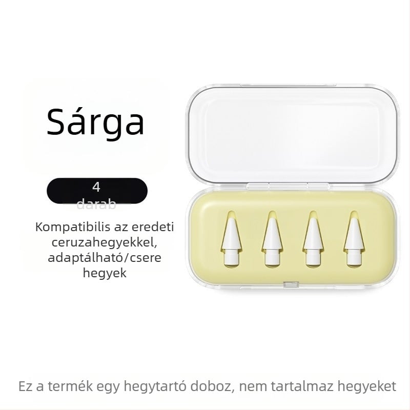 Átlátszó hegytároló doboz Apple Pencilhez, iPad stylus módosításához és cseréjéhez, univerzális