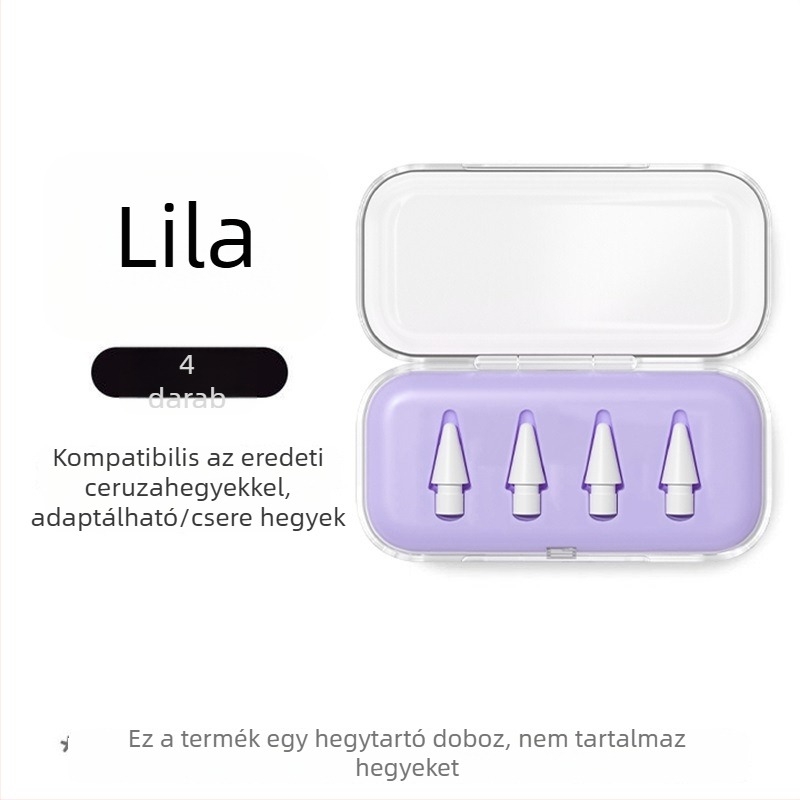 Átlátszó hegytároló doboz Apple Pencilhez, iPad stylus módosításához és cseréjéhez, univerzális