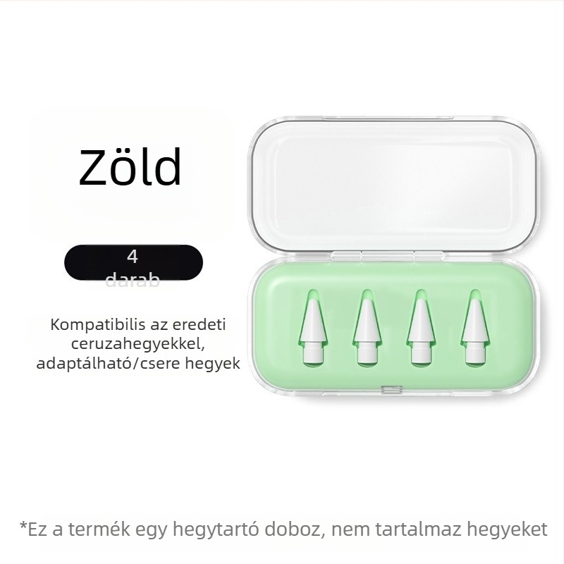 Átlátszó hegytároló doboz Apple Pencilhez, iPad stylus módosításához és cseréjéhez, univerzális