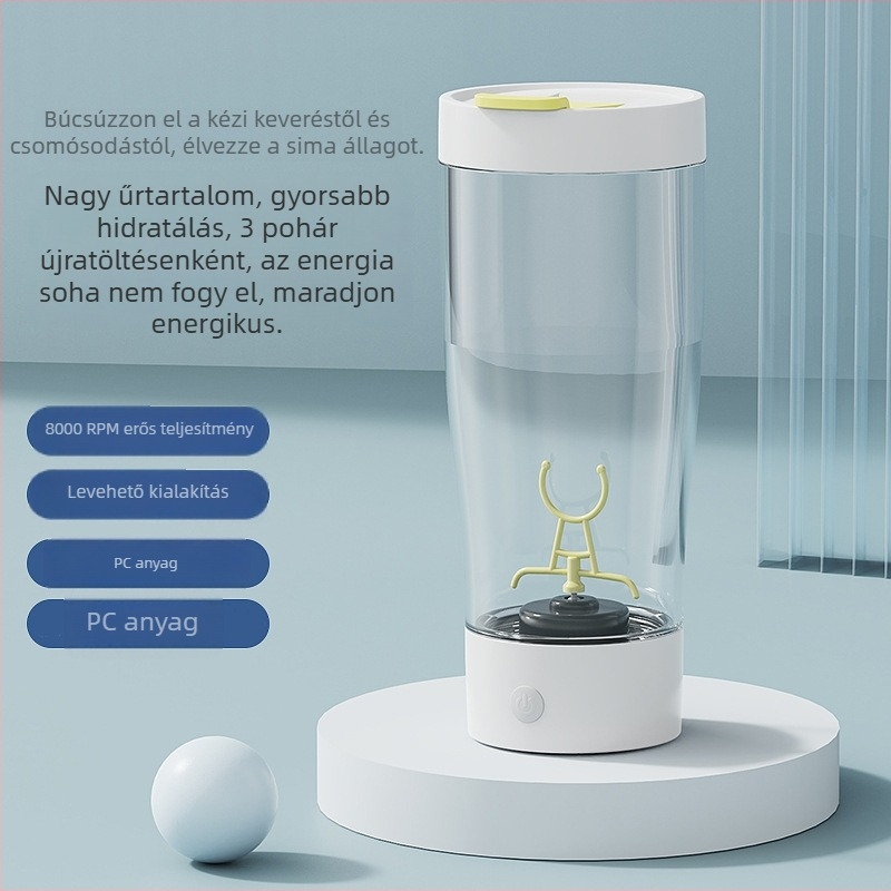Automatikus mágneses töltésű shaker pohár kávéhoz, milkshake-hez és sportitalokhoz