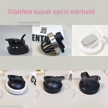 Kétszintes rozsdamentes acél vákuumos shaker pohár, 600 ml, belső 304, külső 201, szigetelt, fehérje porhoz, sportos palack