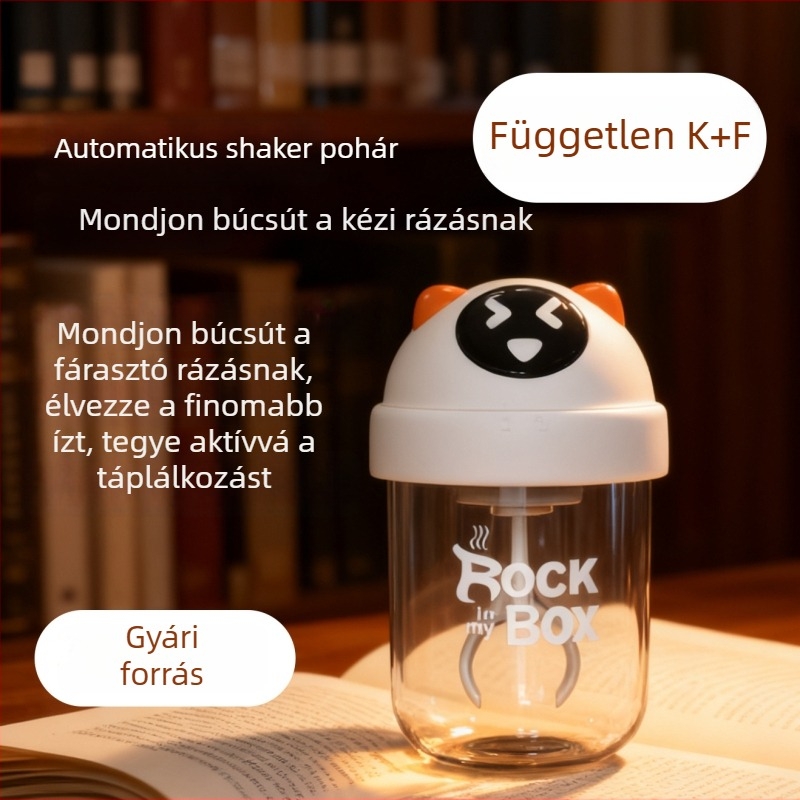 Gyermekeknek szánt, kültéri hordozható elektromos keverőpohár egygombos működéssel, shaker tejshake és fehérje italokhoz