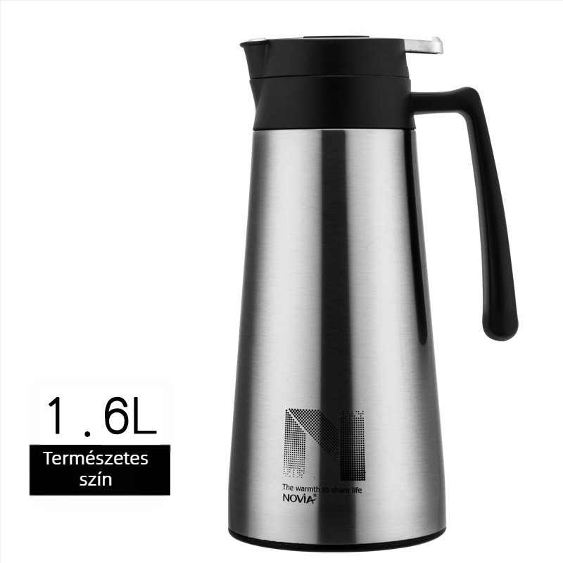 Noviya Tianjiao vákuum kávétermosz, belseje 304 rozsdamentes acél, izolált, 1,6 L