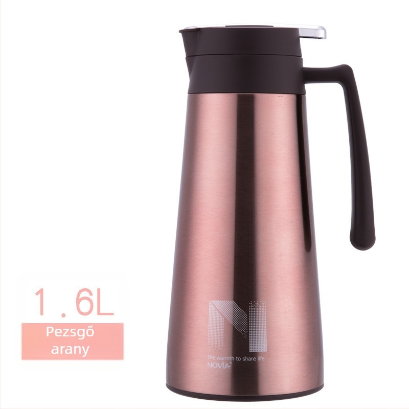 Noviya Tianjiao vákuum kávétermosz, belseje 304 rozsdamentes acél, izolált, 1,6 L