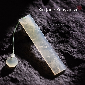 Xiu jáde könyvjelző, olvasáshoz, ősi kínai stílus, klasszikus ajándékdoboz