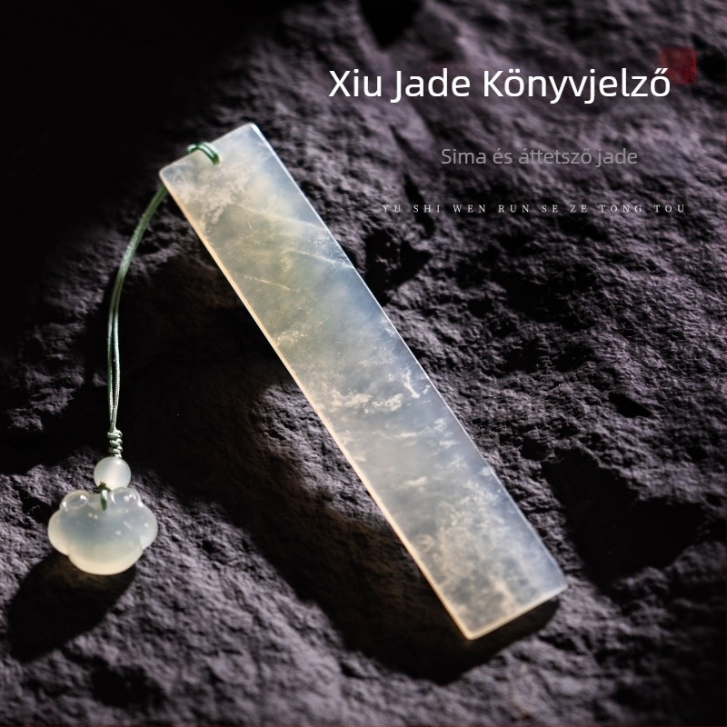 Xiu jáde könyvjelző, olvasáshoz, ősi kínai stílus, klasszikus ajándékdoboz
