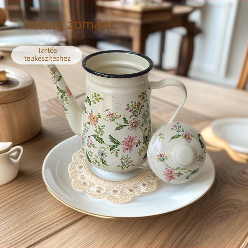 Gongfu teáskanna e-mailezett, otthoni kávé- és tejteás kanna, hőálló teáskészlet