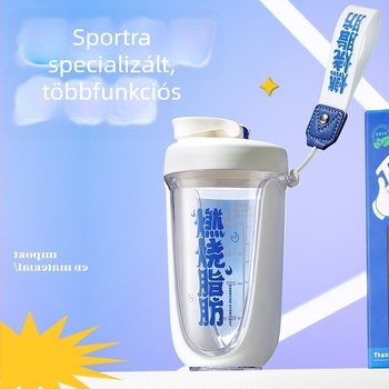 Strawberry Life fehérje por shaker, Tritan keverő pohár fitneszhez