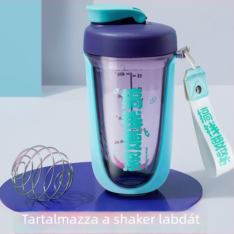 Strawberry Life fehérje por shaker, Tritan keverő pohár fitneszhez