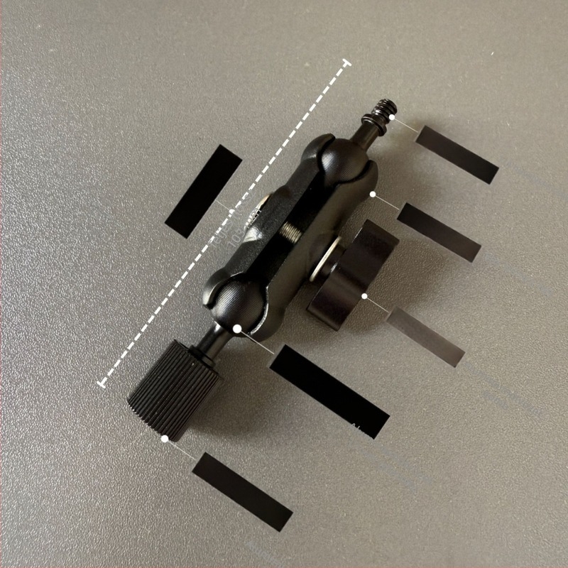 Fém Pea Pod telefon-tartó Cantilever tripod adapterrel, 1/4 hüvelykes menet, alumíniumötvözet, 17 mm