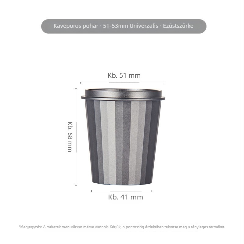 58 mm univerzális poros pohár kávéfőzőkhöz, kávé kiegészítők, aromás pohár és babos pohár