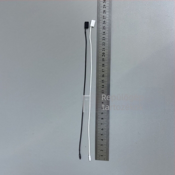 Csíkos viaszos zsinór ruházati kiegészítőhöz, 27 cm hosszú függő rész, hosszabbított zsinór ismétlődő csattal