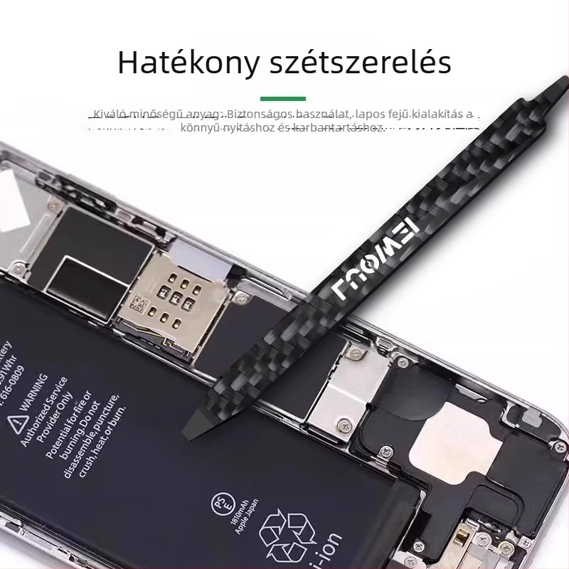 Lowe karbonszálas műanyag szétszerelő eszköz, antistatikus, többfunkciós mobiltelefonok szétszereléséhez