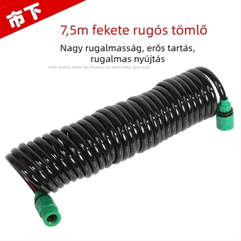Teleszkópos magasnyomású tömlő autómosáshoz és kertek öntözéséhez, hordozható permetező