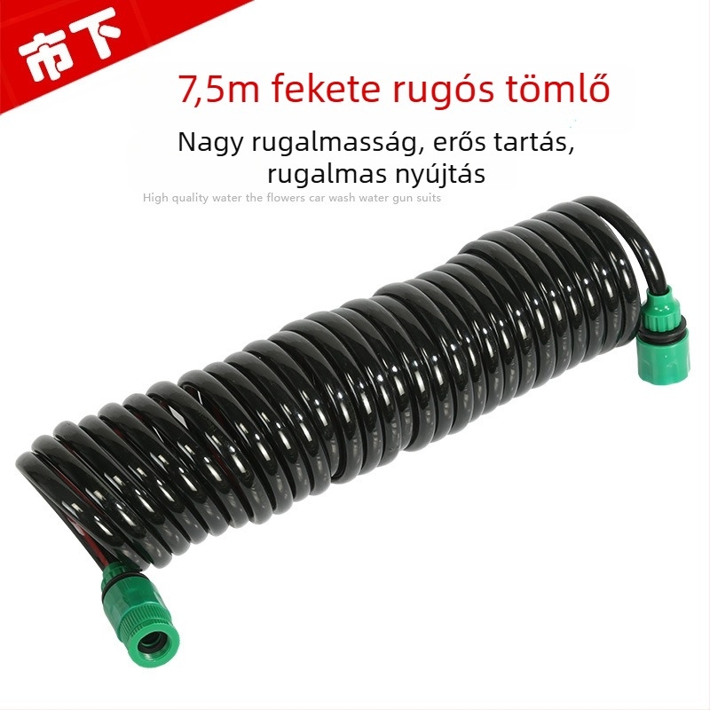 Teleszkópos magasnyomású tömlő autómosáshoz és kertek öntözéséhez, hordozható permetező