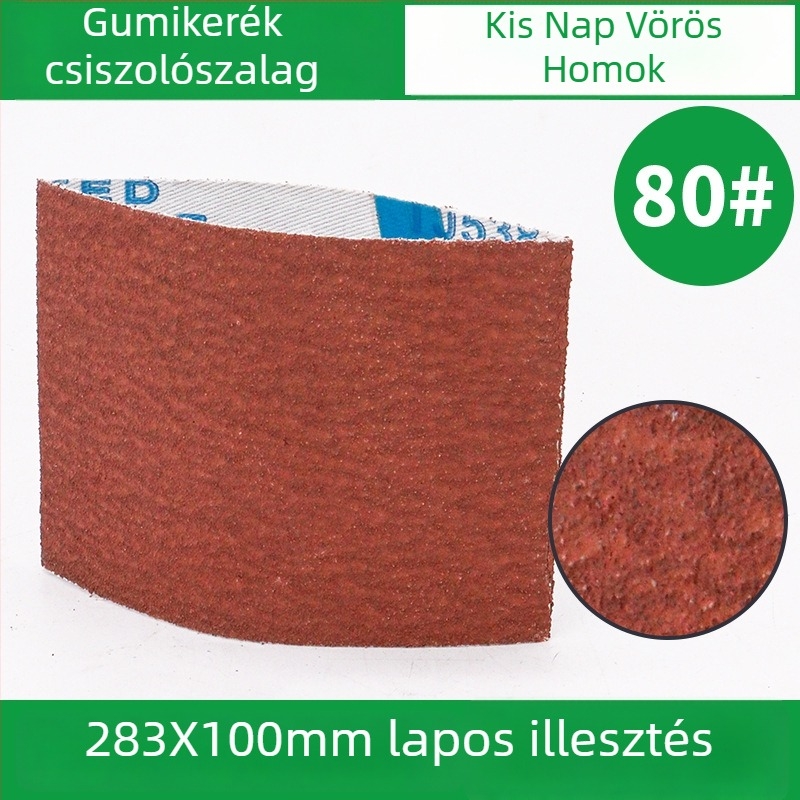 283x100 mm csiszoló szalag VSM gumírozott csiszoló görgővel, hópehely mintával, hegesztéshez és csiszoláshoz