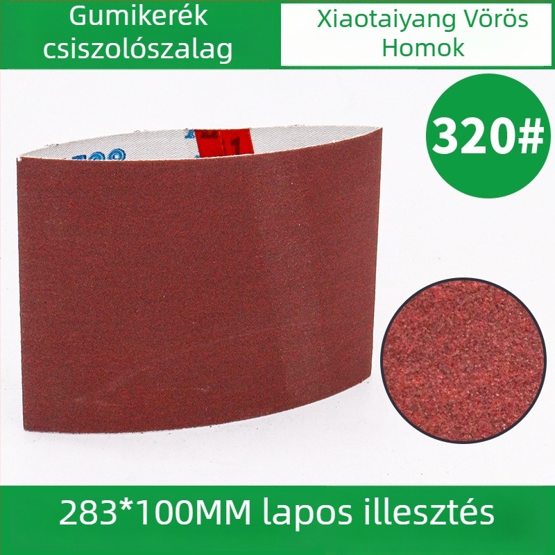 283x100 mm csiszoló szalag VSM gumírozott csiszoló görgővel, hópehely mintával, hegesztéshez és csiszoláshoz
