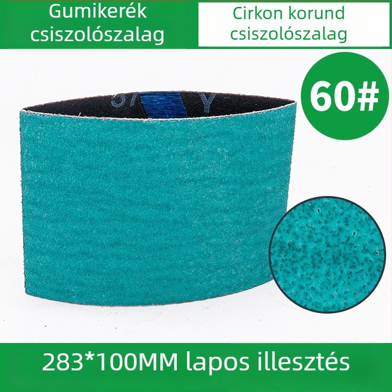283x100 mm csiszoló szalag VSM gumírozott csiszoló görgővel, hópehely mintával, hegesztéshez és csiszoláshoz