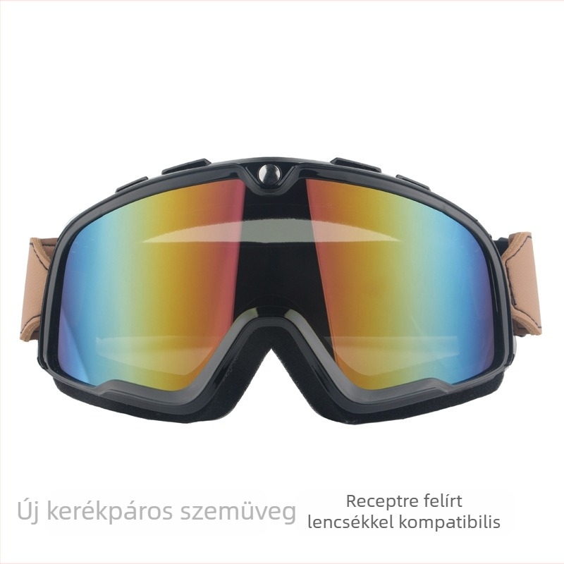Motorkerékpár és kerékpár szemüveg, szélvédő és porálló, páramentes lencsékkel, myopia-kompatibilis OP056