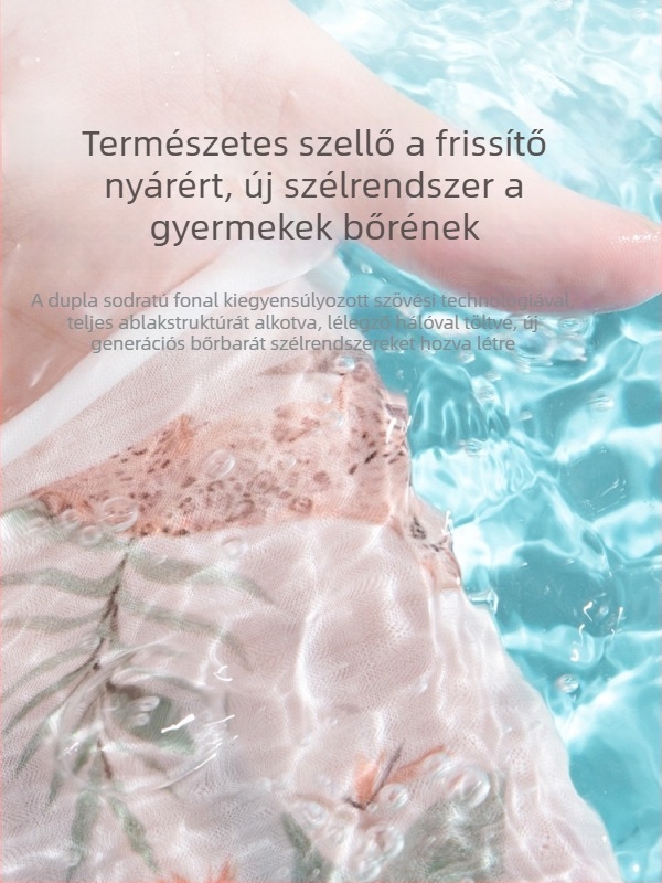 Gyermekeknek szúnyogriasztó pamut nadrág, uniszex, nyár