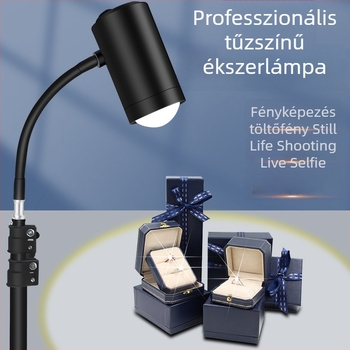 40W ékszerfotózásra szolgáló lámpa RGB, állítható fényerő, önálló tápegység