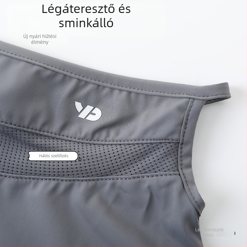 Női napvédő maszk, mindent egyben, légáteresztő ice silk anyagból készült nyakvédő, ideális utazásokhoz és mindennapi közlekedéshez