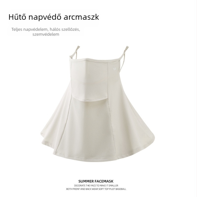 Női napvédő maszk, mindent egyben, légáteresztő ice silk anyagból készült nyakvédő, ideális utazásokhoz és mindennapi közlekedéshez