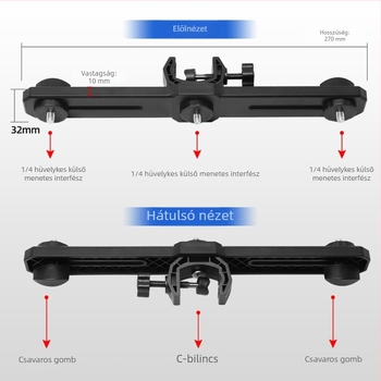Okostelefon élő közvetítéséhez: állvány kettős keresztcsővel és három rögzítővel, gimbal a selfiehez — padlóra álló tripod kiegészítő