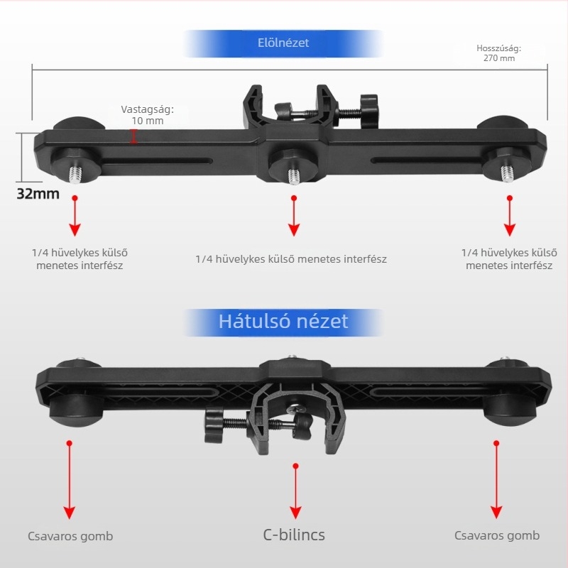 Okostelefon élő közvetítéséhez: állvány kettős keresztcsővel és három rögzítővel, gimbal a selfiehez — padlóra álló tripod kiegészítő