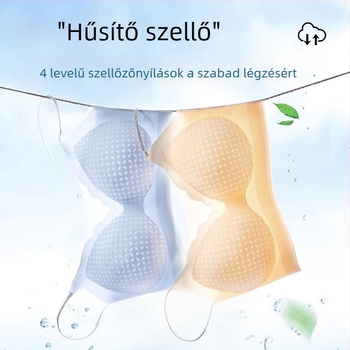 Csillogó vállpántos, varrat nélküli melltartó, puha támogatás, formázás és emelés, megakadályozza a megereszkedést, szép háta