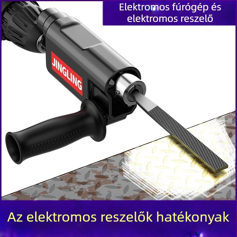 Fúró elektromos reszelővé alakító konverter, kompakt csiszoló- és reszelő eszköz faragáshoz, finomításra és polírozásra faiparban
