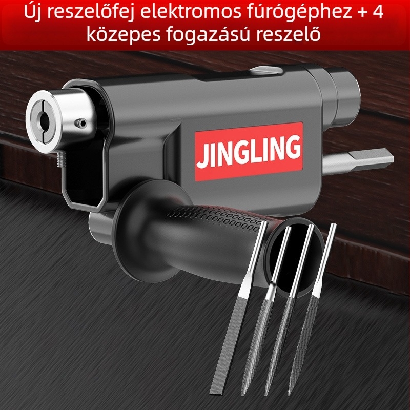 Fúró elektromos reszelővé alakító konverter, kompakt csiszoló- és reszelő eszköz faragáshoz, finomításra és polírozásra faiparban