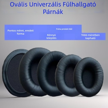 Fejhallgatókhoz való ovális fülpárnák műbőrből
