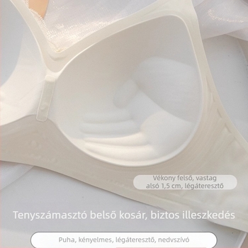 Nyári varrat nélküli melltartó kis mellekhez, gyönyörű hátsó rész, keresztezett nyakú halterrel, vékony pántok, láthatatlan támasz, 3/4 kosár