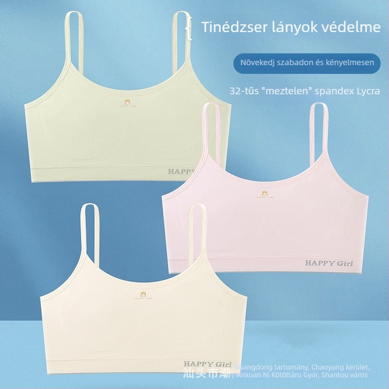 Lányoknak seamless csőtop sportmelltartó, ultra vékony formázott kosarakkal