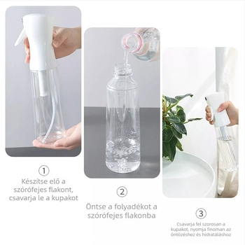 Multifunkcionális permetező üveg ultrafin köddel a főzőolajhoz