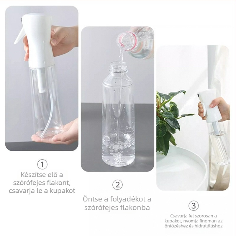 Multifunkcionális permetező üveg ultrafin köddel a főzőolajhoz
