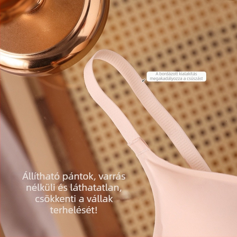 Milk Silk seamless vezeték nélküli melltartó nőknek, kis mellemhez, enyhe push-up, 3D puha támasz, vékony kosár