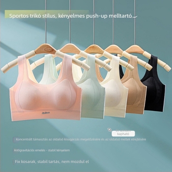 Gui Fenting 6812 Sima varrás nélküli melltartó, puha támasz, drót nélküli, push-up, fix kosarak, anti-nyúlás, kényelmes