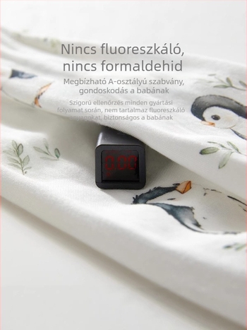 Babára szánt szúnyogriasztó nadrág, könnyű bambusz-pamut géz anyagból, tavasz-nyár