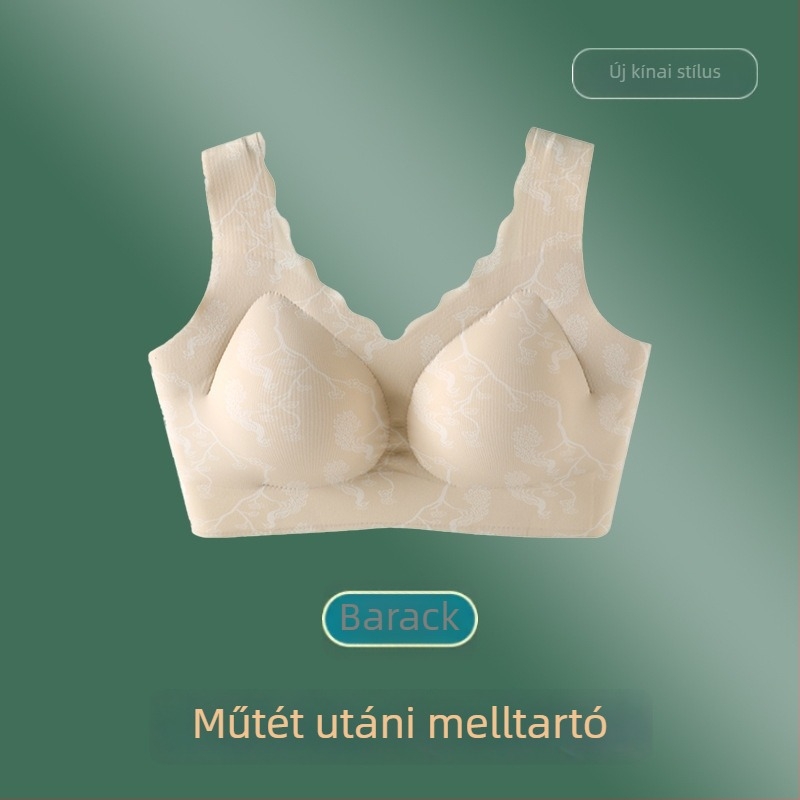 Mellműtét utáni varrat nélküli melltartó, emelést és hátsó formázást biztosítva