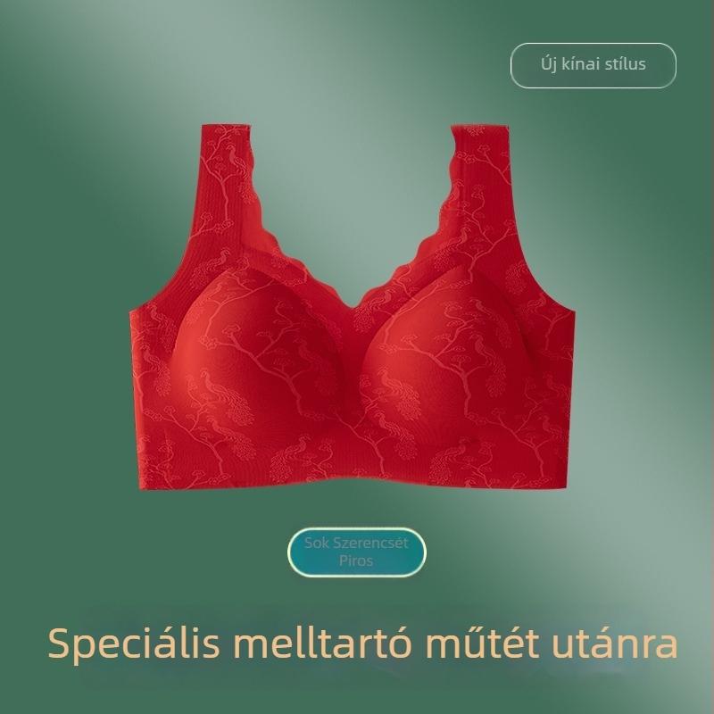 Mellműtét utáni varrat nélküli melltartó, emelést és hátsó formázást biztosítva