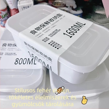 Mikrohullámú sütőben melegíthető ebédes doboz, élelmiszer-tároló konténer hűtőhöz és fagyasztóhoz