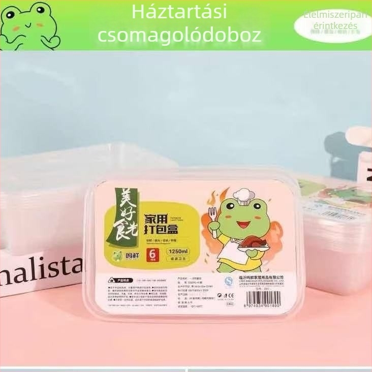 Mingxian egyszer használatos leveses tálak — vastag és strapabíró, nem áteresztő, kör alakú műanyag tálak családi összejövetelekhez, frissesség megőrzése